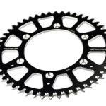 Scar Alu Sprocket - SUZUKI RM RMZ - 49 Teeth - Black color