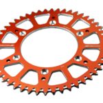 Scar Alu Sprocket - KTM 65SX - 50 Teeth - Orange color
