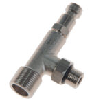 T Fitting for Multiflex OC-115U cylinder - 9/16" w. vent screw