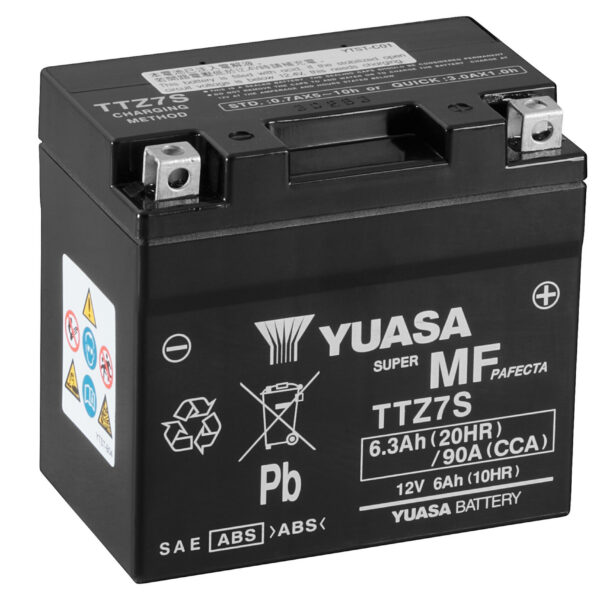 Yuasa BatteryTTZ7S(WC) filled with acid (10)