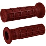 ODI Street V-Twin HART-LUCK Full-Waffle Grip Dark Red
