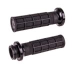 ODI Street V-TWIN Lock-On HART-LUCK Full-Waffle BLACK/Black/black