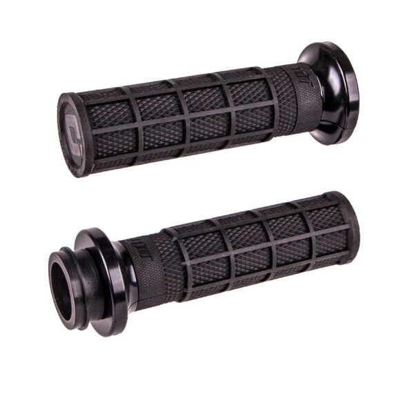 ODI Street V-TWIN Lock-On HART-LUCK Full-Waffle BLACK/Black/black