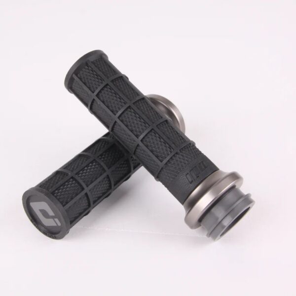 ODI Street V-TWIN Lock-On HART-LUCK Full-Waffle BLACK/Gunmetal/grey