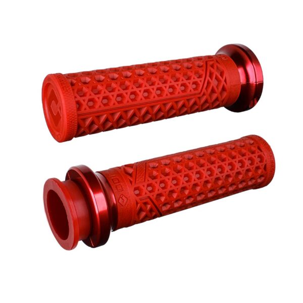 ODI Street Grips V-TWIN Lock-On VANS Signature-Indian TBW Dark Red/Red