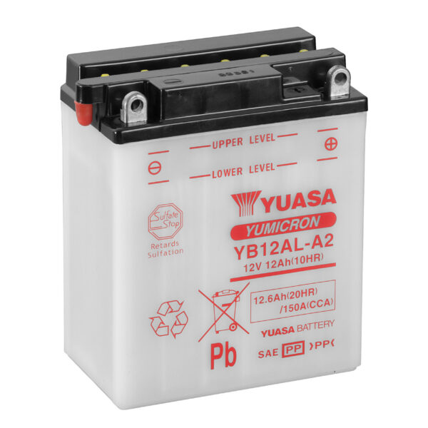 Yuasa BatteryYB12AL-A2 (cp) with acidpack (4)