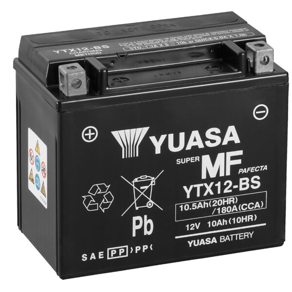 Yuasa Battery YTX12-BS (cp) with acidpack (4)