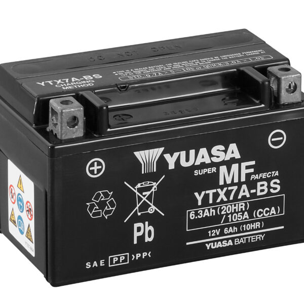 Yuasa BatteryYTX7A-BS (cp) with acidpack (5)