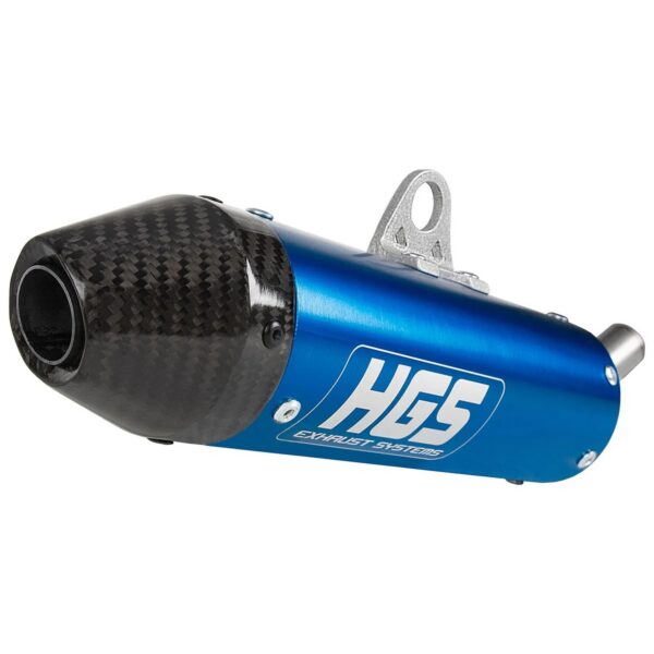 HGS Silencer 2T Racing YZ85 02-.. Blue with Carbon Tip