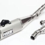 HGS Exhaust system 4T Complete set new design  KTM350SX-F 2019-22 Carbon end cap