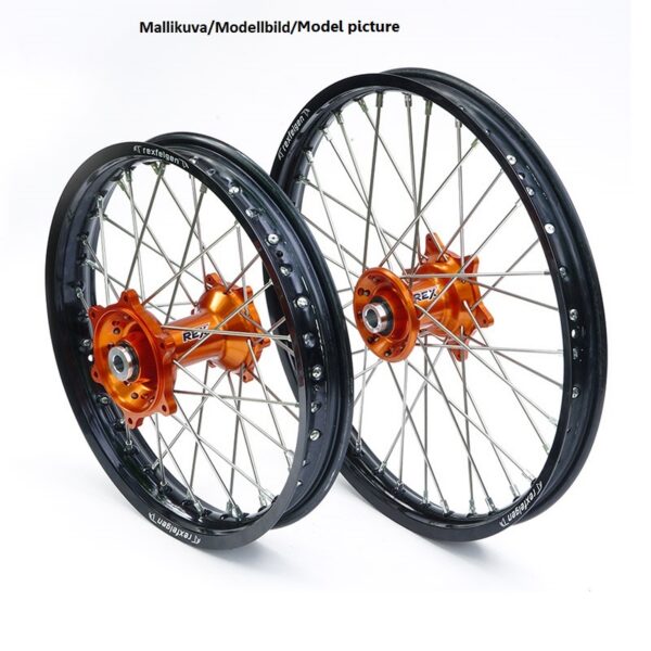 REX 19-2,15 KTM ALL SX-F 23-.. BLACK RIM/ORANGE HUB 22MM