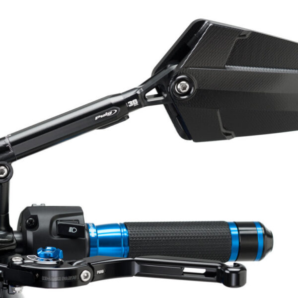 Puig Rear Mirror Mod. Explorer Homolog. Left C/Black-Bl