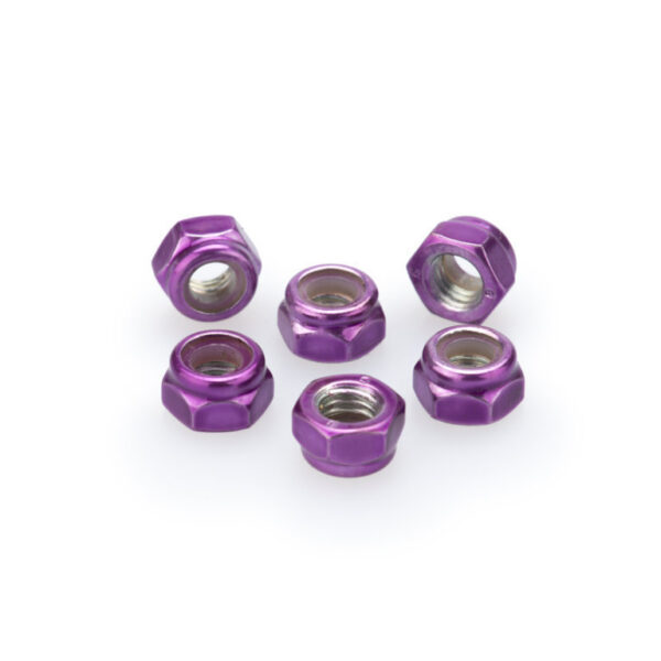 Puig Blister 6 Locknut M5 C/Purple