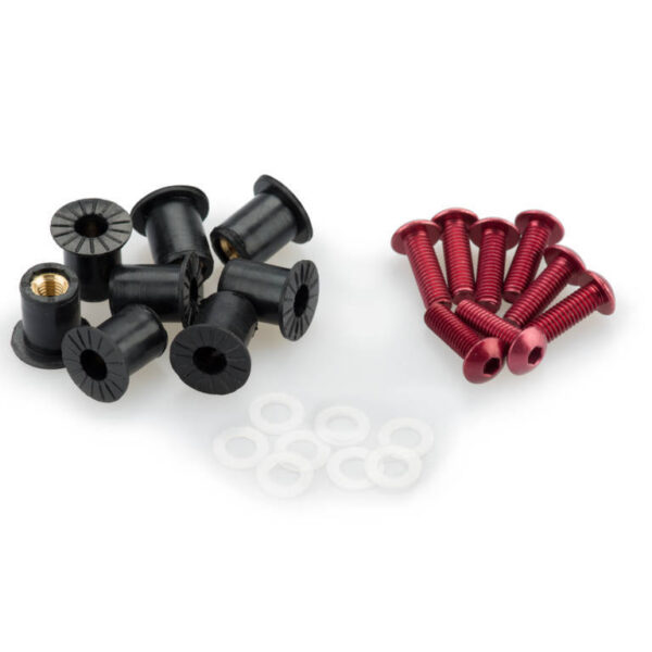 Puig Screw Kit whit silentblocks C/Red
