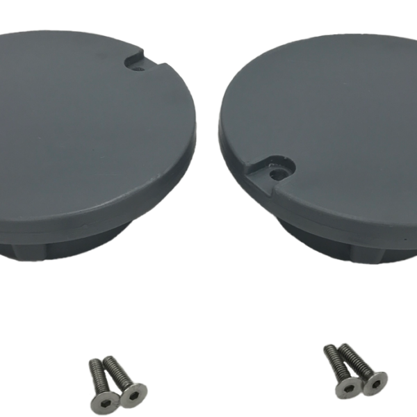 JetPort bolt in caps, grey (2pcs)