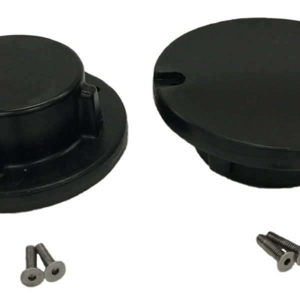 JetPort bolt in caps, black (2pcs)