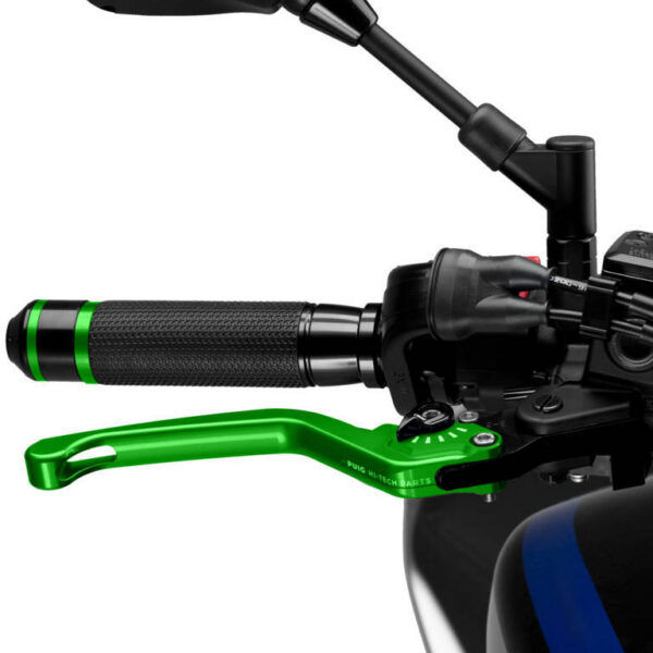 Puig Unfoldable Brake Lever 3.0. C/Green Selector C/Bla