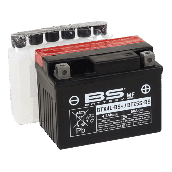 BS Battery BTX4L-BS+/BTZ5S-BS (cp) Maintenance Free