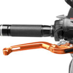 Puig Foldable Brake Lever 16'C/Orange Selector C/Silver