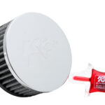 K&N Universal Clamp-On Air Filter 2-1/4" O/S Flg 4-1/2"Od 2"H