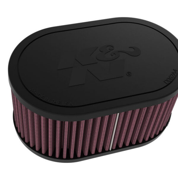 K&N Universal Clamp-On Air Filter 2-1/8" Dual Flg 6-1/4 X 4"Od3"H