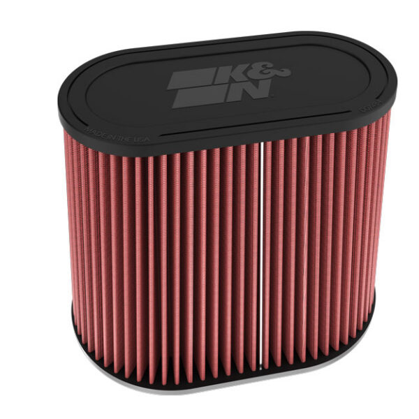K&N Universal Clamp-On Air Filter 3"Dual Flg 9"X 6"B 7-3/8" X 3-5/8"T 7-3/8"H