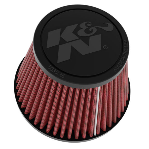 K&N Universal Clamp-On Air Filter 2"Flg Id 5-3/16"B 3-1/2"T 3-11/16"H W/ Ven