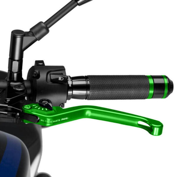 Puig Unfoldable Clutch Lever 3.0. C/Green Selector C/Bl