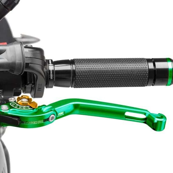 Puig Foldable Clutch Lever 16'C/Green Selector C/Gold
