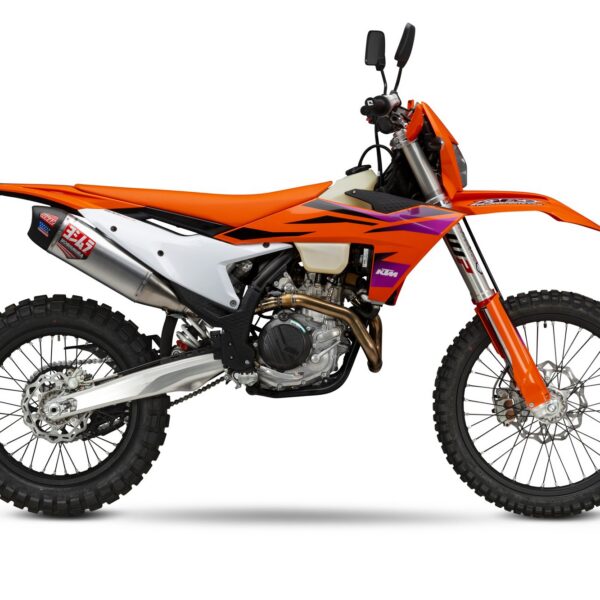 Yoshimura Slip-On KTM 500EXC-F/350EXC-F 2024 RS-12 Stainless w/ Alu muffler