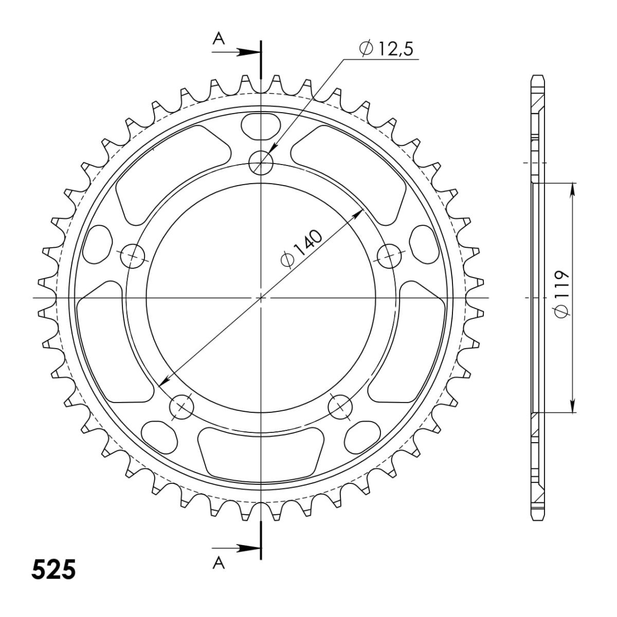 Supersprox Rear sprocket 1790.44