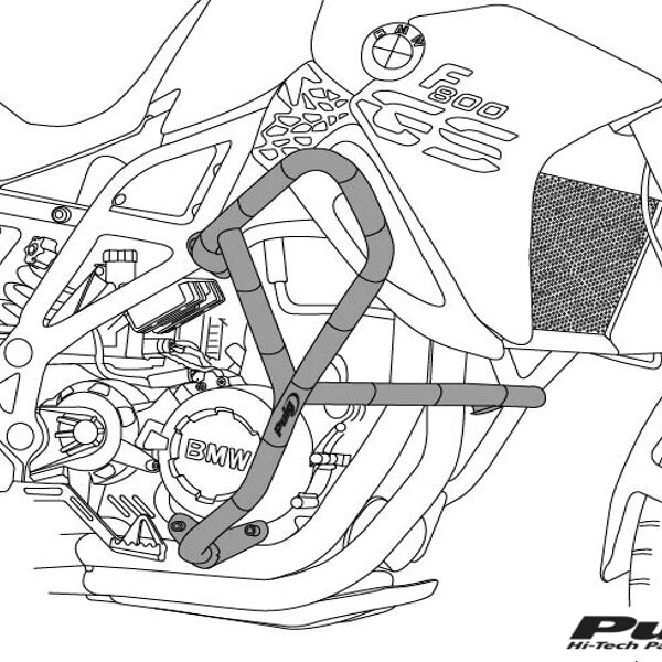 Puig Engine Guards Honda Cmx500 Rebel 17'-19' C/Black