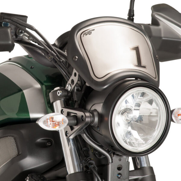Puig Aluminium Front Plate Abs Universal Headlight C/Bl