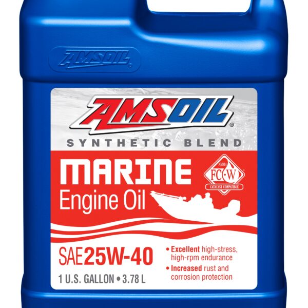 Amsoil 25W-40 Synthetic-Blend Marine Engine Oil 3.78L