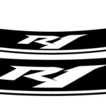 Puig Kit 8 Rim Strips R1 C/White