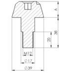 Puig Bar End Aluminum Large Bmw/Suzuki C/Black