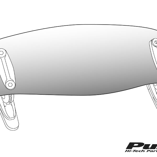 Puig Multiregulable Visor Univ. 277X100Mm C/Clear