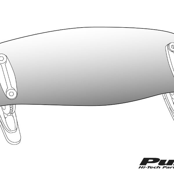 Puig Multiregulable Visor Univ. 325X102Mm C/Clear