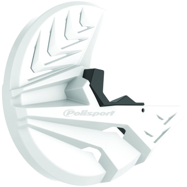 Polisport Disk w/bottom fork prot KX250F(13-19) KX450F(15-18) white/black (8)