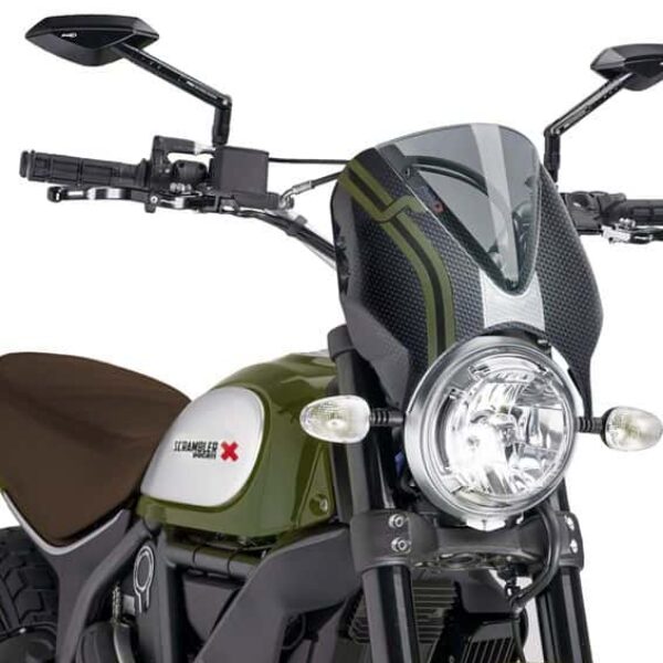 Puig Windshield New Generation Scrambler 15-17 Carb/Smo