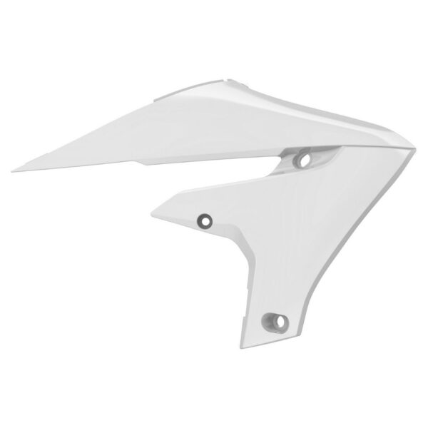 Polisport radiator scoop Yamaha YZ450F 18-22 YZ250F 19-23 white (6)
