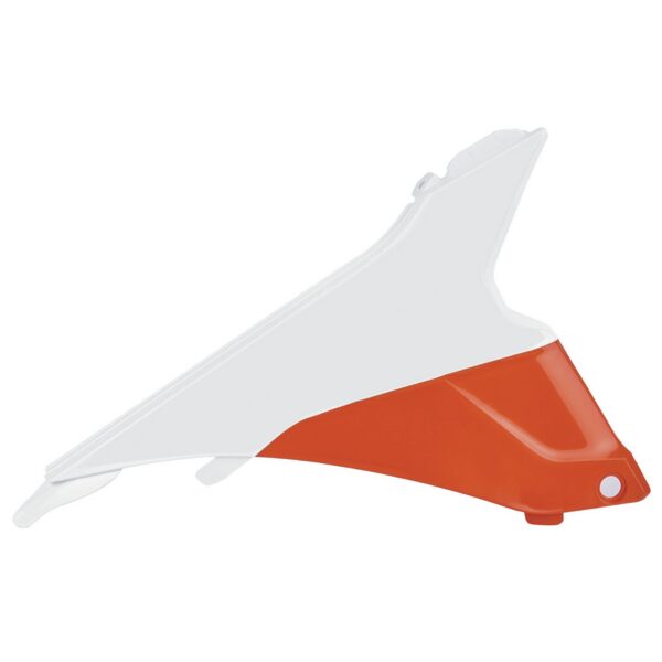 Polisport airbox cover KTM SX/SXF/XC/XCF 13-15 white/orange oem (10)