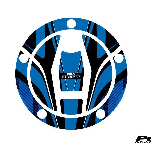 Puig Fuel Cap Cover Mod. Radical Kawasaki C/Blue