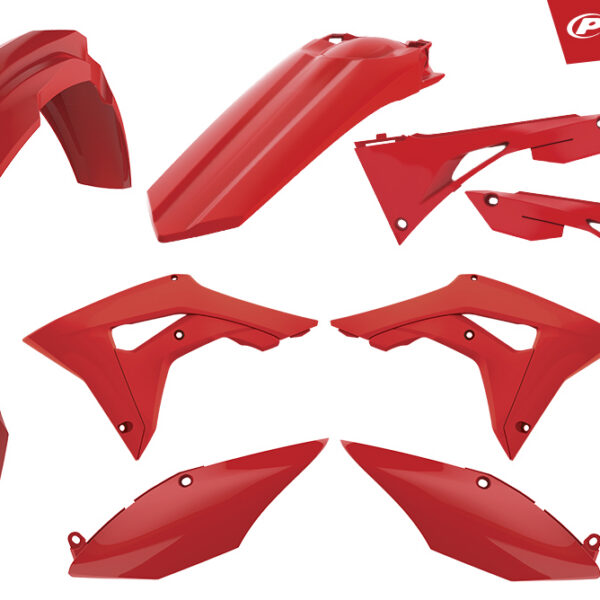 Polisport plastic kit CRF450 17-20 CRF250R 18-21 Red (1)