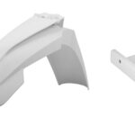 Polisport Kit front fender ktm(17)+adapter SX(07-12) EXC(08-13) white (6)