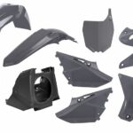 Polisport kit Yamaha YZ125/250(02-21)Resty w/18 fork guards(08->) Nardo Grey (1)