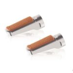 Puig Footpegs Vintage+Rubber Rig/Left C/Silver