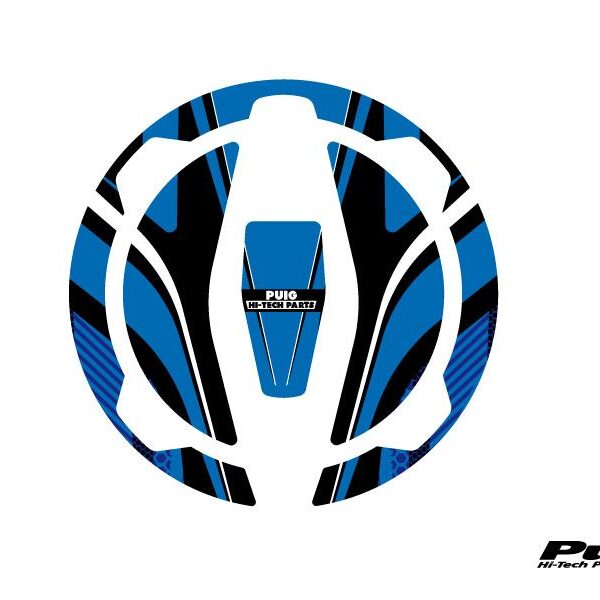 Puig Fuel Cap Cover Mod. Radikal Kawasaki C/Blue