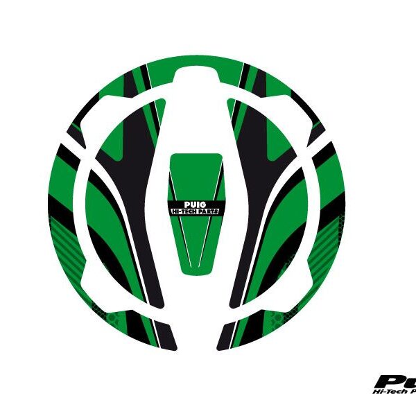 Puig Fuel Cap Cover Mod. Radikal Kawasaki C/Green
