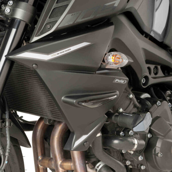 Puig Radiator Side Panels Mt09 17-18'/Mt09 Sp 18' C/Bla
